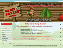 Tablet Screenshot of campcaninedownriver.com